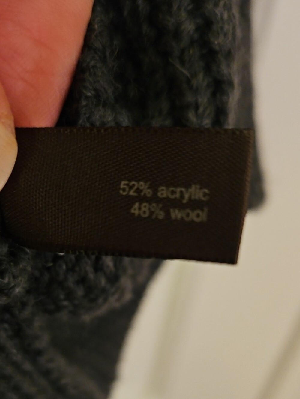 The Limited Dark Charcoal Gray Short-Sleeve Scoop Neck Wool Blend Knit Sweater - Picture 3 of 12